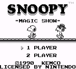 Screenshot Thumbnail / Media File 1 for Snoopy - Magic Show (USA, Europe)