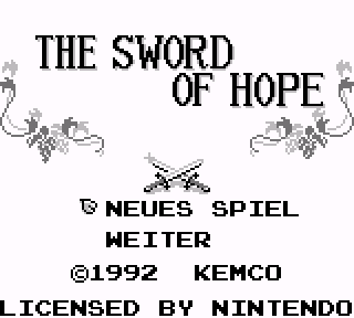 Screenshot Thumbnail / Media File 1 for Sword of Hope, The (Germany)