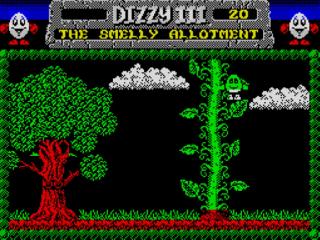 Screenshot Thumbnail / Media File 1 for Dizzy III - Fantasy World Dizzy (1989)(Codemasters)(128k)