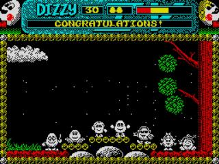 Screenshot Thumbnail / Media File 1 for Dizzy IV - Magicland Dizzy (1989)(Codemasters)(128k)