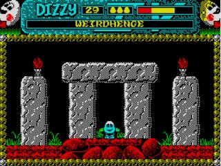 Screenshot Thumbnail / Media File 1 for Dizzy IV - Magicland Dizzy (1989)(Codemasters)(128k)