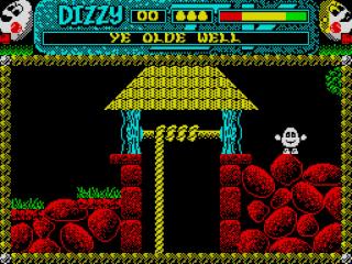 Screenshot Thumbnail / Media File 1 for Dizzy IV - Magicland Dizzy (1989)(Codemasters)(128k)