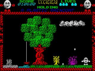 Screenshot Thumbnail / Media File 1 for Dizzy - The Ultimate Cartoon Adventure (1987)(Codemasters)(128k)