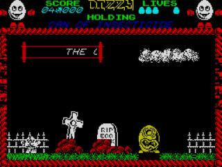 Screenshot Thumbnail / Media File 1 for Dizzy - The Ultimate Cartoon Adventure (1987)(Codemasters)(128k)