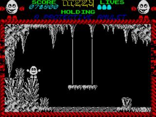 Screenshot Thumbnail / Media File 1 for Dizzy - The Ultimate Cartoon Adventure (1987)(Codemasters)(128k)