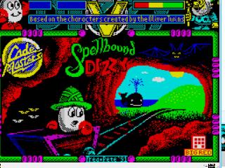 Screenshot Thumbnail / Media File 1 for Dizzy V - Spellbound Dizzy (1991)(Codemasters)(128k)