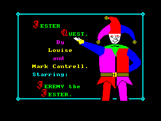 Screenshot Thumbnail / Media File 1 for Jester Quest (1988)(Zenobi Software)(128k)