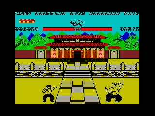 Screenshot Thumbnail / Media File 1 for Yie Ar Kung Fu (1985)(Imagine Software)(128k)