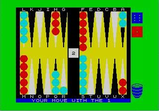 Screenshot Thumbnail / Media File 1 for Backgammon (1983)(Psion)