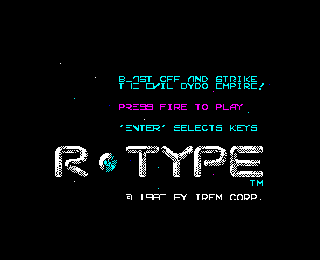 Screenshot Thumbnail / Media File 1 for R-Type (1988)(Electric Dreams Software)
