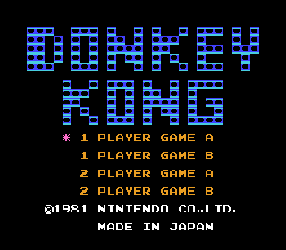 Screenshot Thumbnail / Media File 1 for Donkey Kong (Japan) (Disk Writer)