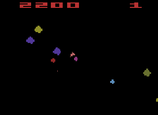 Screenshot Thumbnail / Media File 1 for Asteroids (1981) (Atari, Brad Stewart - Sears) (CX2649 - 49-75163)