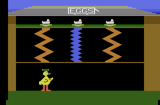 Screenshot Thumbnail / Media File 1 for Big Bird's Egg Catch (Grover's Egg Catch) (Kid's Controller) (Children's Computer Workshop) (1983) (Atari, Christopher H. Omarzu) (CX26104)