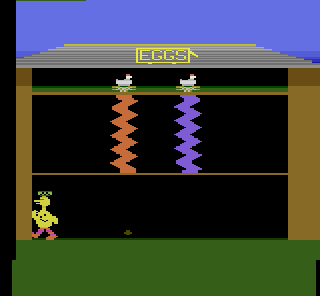 Screenshot Thumbnail / Media File 1 for Big Bird's Egg Catch (Grover's Egg Catch) (Kid's Controller) (Children's Computer Workshop) (1983) (Atari, Christopher H. Omarzu) (CX26104)
