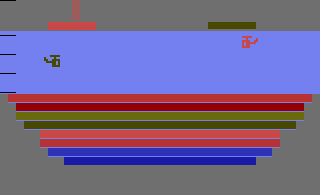 Screenshot Thumbnail / Media File 1 for Canyon Bomber (Paddle) (1979) (Atari, David Crane - Sears) (CX2607 - 6-99828, 49-75115)