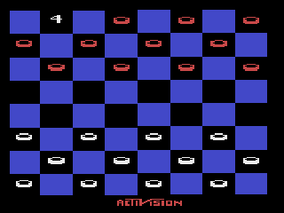 Screenshot Thumbnail / Media File 1 for Checkers (1980) (Activision, Alan Miller) (AG-003)