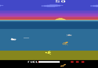 Screenshot Thumbnail / Media File 1 for Crash Dive (Voyage to the Bottom of the Sea) (1983) (20th Century Fox Video Games, Bill Aspromonte) (11031)