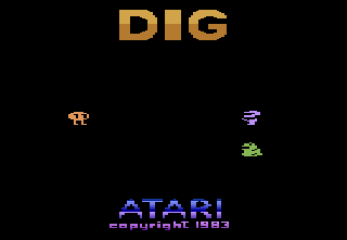Screenshot Thumbnail / Media File 1 for Dig Dug (1983) (Atari - GCC, Douglas B. Macrae) (CX2677)