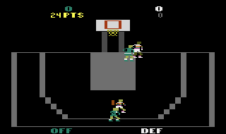 Screenshot Thumbnail / Media File 1 for Double Dunk (Super Basketball) (1989) (Atari, Matthew L. Hubbard) (CX26159)