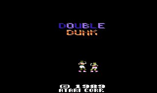 Screenshot Thumbnail / Media File 1 for Double Dunk (Super Basketball) (1989) (Atari, Matthew L. Hubbard) (CX26159)