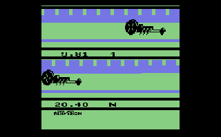 Screenshot Thumbnail / Media File 1 for Dragster (1980) (Activision, David Crane) (AG-001)