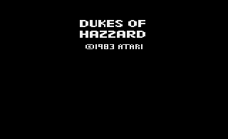 Screenshot Thumbnail / Media File 1 for Dukes of Hazzard (1983) (Atari, Mark R. Hahn) (CX2678)