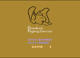 Screenshot Thumbnail / Media File 1 for Dumbo's Flying Circus (07-11-1983) (Atari, Jerome Domurat, Peter C. Niday) (CX26115) (Prototype) (PAL)