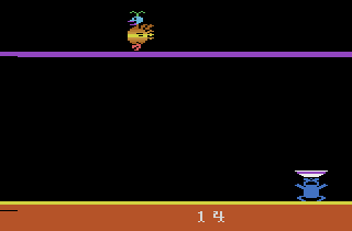 Screenshot Thumbnail / Media File 1 for Eggomania (Weird Bird) (Paddle) (1982) (U.S. Games Corporation, Todd Marshall, Wes Trager, Henry Will) (VC2003)