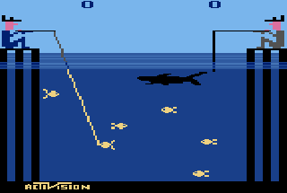 Screenshot Thumbnail / Media File 1 for Fishing Derby (1980) (Activision, David Crane) (AG-004)