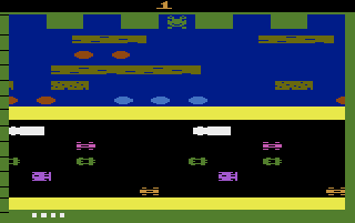 Screenshot Thumbnail / Media File 1 for Frogger (1982) (Parker Brothers, Ed English, David Lamkins) (PB5300)