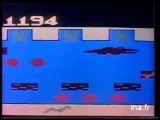 Screenshot Thumbnail / Media File 1 for Frogger (1982) (Parker Brothers, Ed English, David Lamkins) (PB5300)