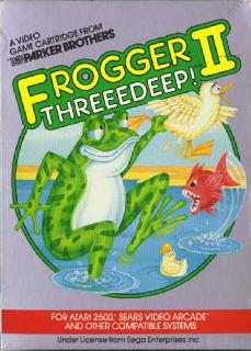Screenshot Thumbnail / Media File 1 for Frogger II - Threeedeep! (1984) (Parker Brothers, Mark Lesser) (PB5590)