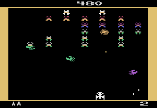 Screenshot Thumbnail / Media File 1 for Galaxian (1983) (Atari - GCC, Mark Ackerman, Glenn Parker) (CX2684)