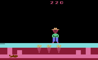 Screenshot Thumbnail / Media File 1 for Gopher (Gopher Attack) (1982) (U.S. Games Corporation, Sylvia Day) (VC2001)