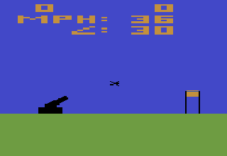 Screenshot Thumbnail / Media File 1 for Human Cannonball - Cannon Man (1979) (Atari - Sears) (CX2627 - 6-99841)