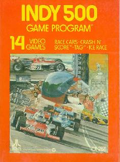 Screenshot Thumbnail / Media File 1 for Indy 500 - Race (Race Car) (Driving Controller) (1977) (Atari, Carla Meninsky, Ed Riddle - Sears) (CX2611 - 99821, 49-75149)