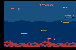 Screenshot Thumbnail / Media File 1 for Jungle Hunt (1983) (Atari - GCC, Mike Feinstein, John Allred) (CX2688)