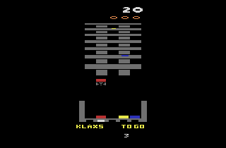 Screenshot Thumbnail / Media File 1 for Klax (1990) (Atari - Axlon, Steve DeFrisco) (CX26192) (PAL)