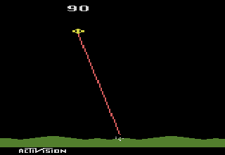 Screenshot Thumbnail / Media File 1 for Laser Blast (Lazer) (1981) (Activision, David Crane) (AG-008)