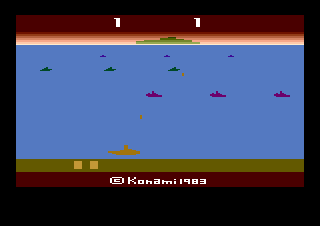 Screenshot Thumbnail / Media File 1 for Marine Wars (1983) (Konami) (RC 102-X 02)