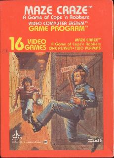 Screenshot Thumbnail / Media File 1 for Maze Craze - A Game of Cops 'n Robbers - Maze Mania - A Game of Cops 'n Robbers (1980) (Atari, Richard Maurer - Sears) (CX2635 - 49-75157)