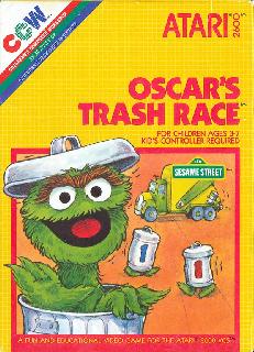 Screenshot Thumbnail / Media File 1 for Oscar's Trash Race (Kid's Controller) (Children's Computer Workshop) (1983) (Atari, Christopher H. Omarzu, Preston Stuart, Bruce Williams) (CX26101)