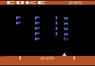 Screenshot Thumbnail / Media File 1 for Pepsi Invaders - Coke Wins (Coca-Cola, Coke & Pepsi) (1983) (Atari, Richard Maurer, Christopher H. Omarzu - Coca Cola)