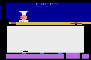 Screenshot Thumbnail / Media File 1 for Piece o' Cake (Bakery) (Paddle) (1982) (U.S. Games Corporation) (VC2005)