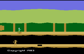 Screenshot Thumbnail / Media File 1 for Pitfall II - Lost Caverns (1983) (Activision, David Crane) (AB-035-04)