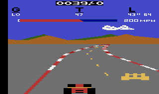 Screenshot Thumbnail / Media File 1 for Pole Position (RealSports Driving) (1983) (Atari - GCC, Betty Ryan Tylko, Douglas B. Macrae) (CX2694)