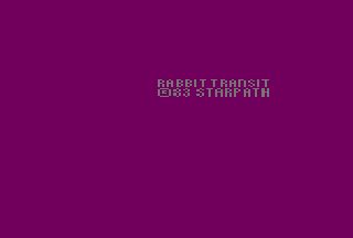 Screenshot Thumbnail / Media File 1 for Rabbit Transit (Hopalong Catastrophe) (1983) (Starpath Corporation, Brian McGhie) (8) (AR-4104)