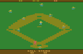 Screenshot Thumbnail / Media File 1 for RealSports Baseball (Foxbat) (1982) (Atari, Eric Manghise, Joseph Tung) (CX2640)