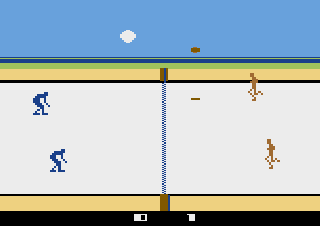 Screenshot Thumbnail / Media File 1 for RealSports Volleyball (1982) (Atari, Jim Huether, Alan J. Murphy, Robert C. Polaro) (CX2666)