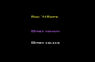 Screenshot Thumbnail / Media File 1 for Roc 'n Rope (1984) (Coleco, Ed English) (2667)